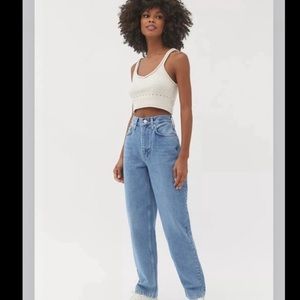 BDG High Rise Baggy Blue Jeans